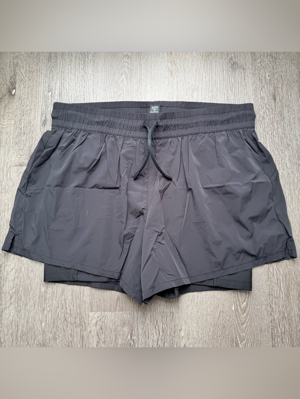 Spyder Active Women’s XL Black 2-in-1 Running Athletic Shorts